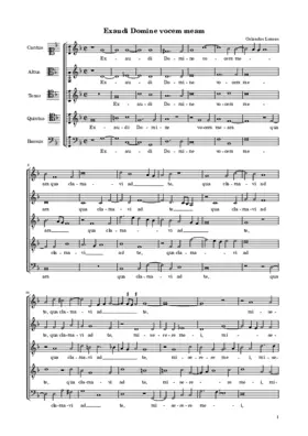 Exaudi Domine vocem meam