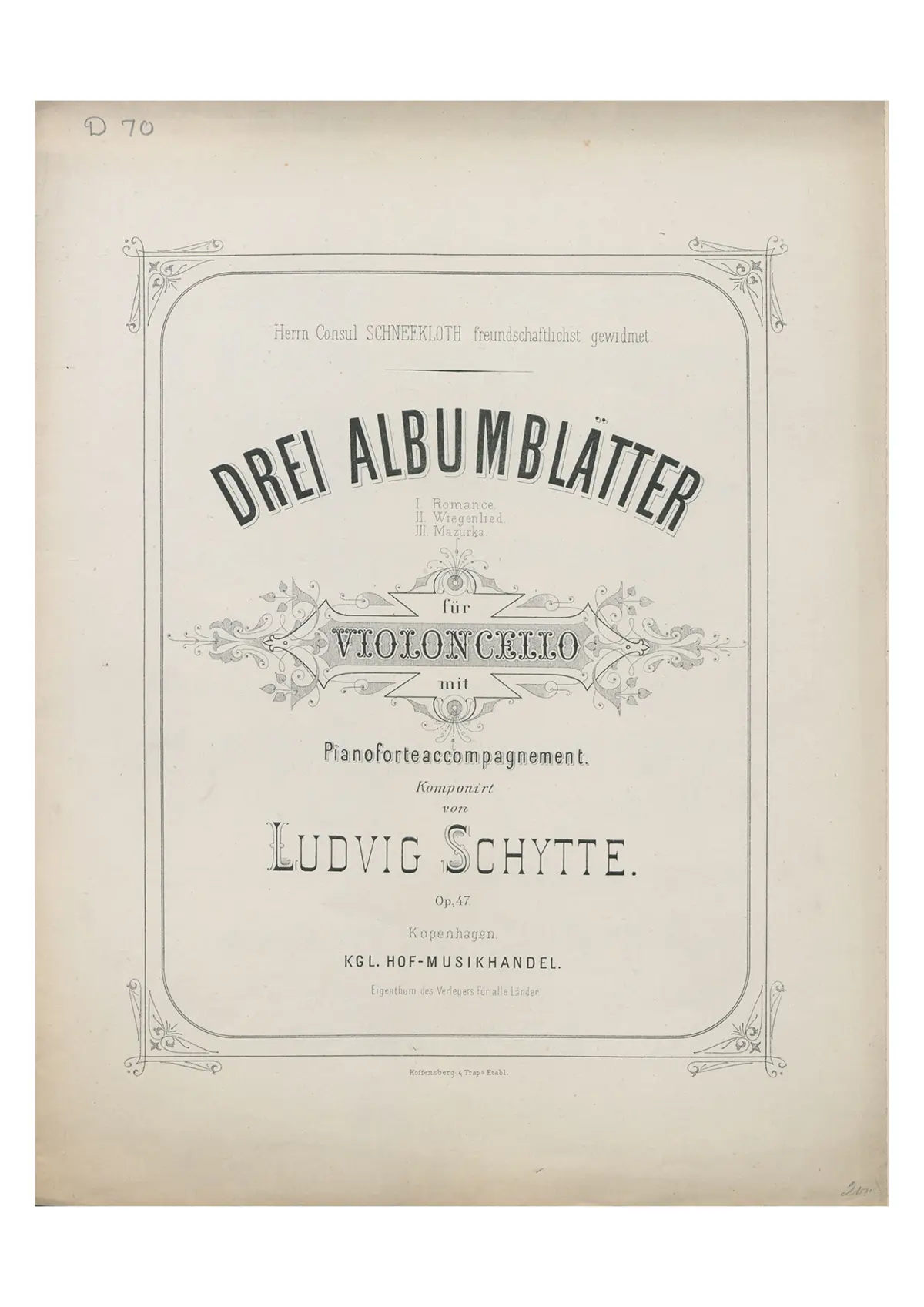 3 Albumblätter - Page 1