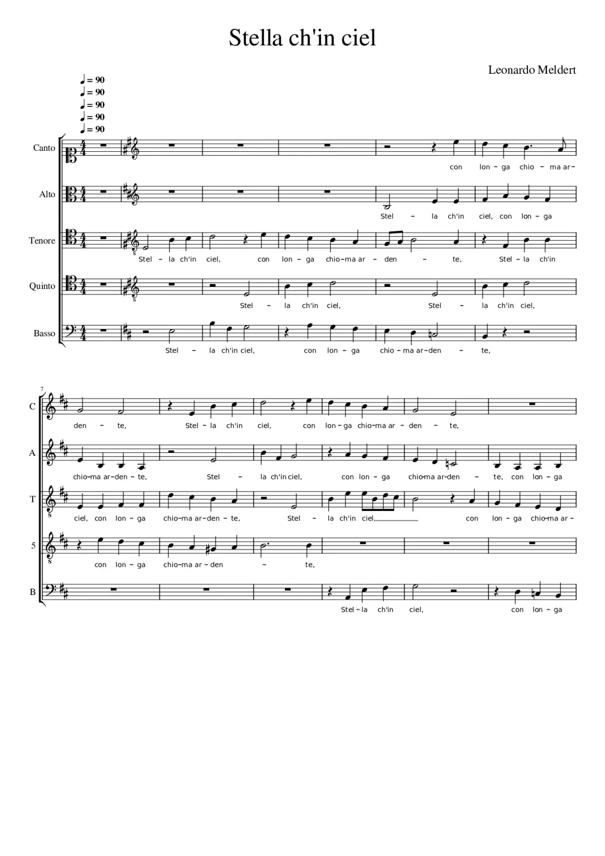 Stella ch'in ciel - Page 1