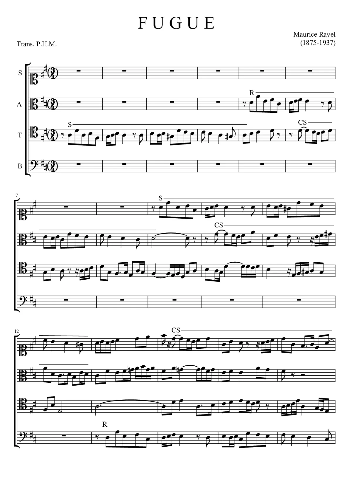Fugue - Page 1