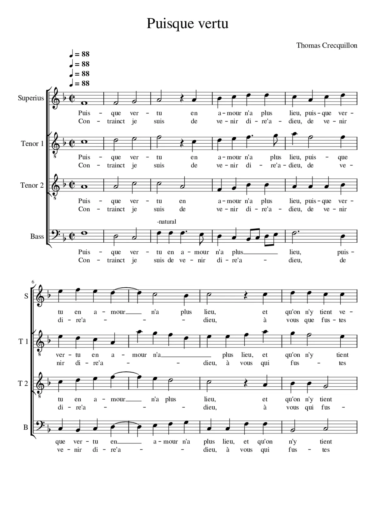 Puisque vertu - Page 1