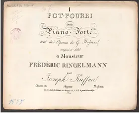 Potpourri for Piano on Operas of Rossini