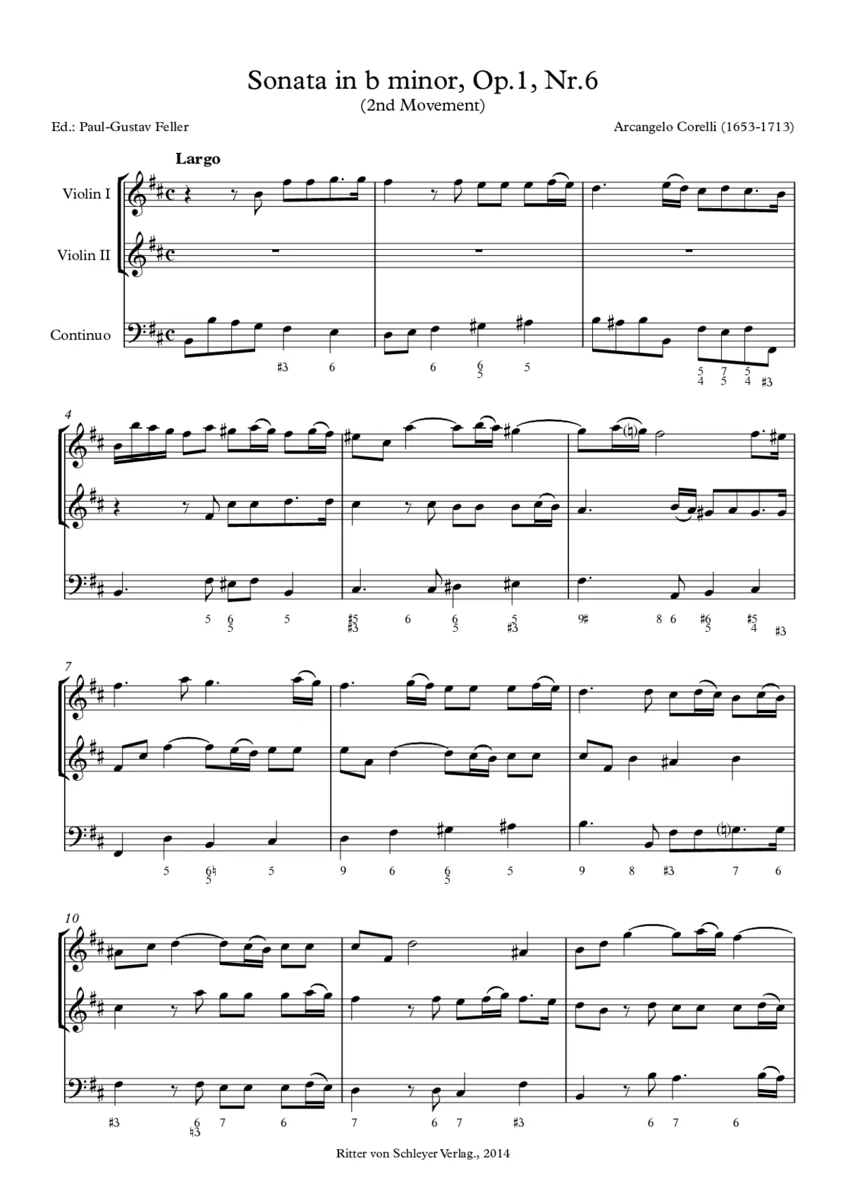Trio Sonata in B minor - Page 1