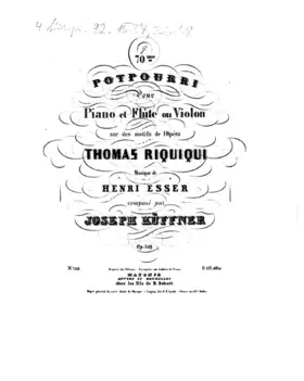Potpourri for Flute or Violin and Piano No.70