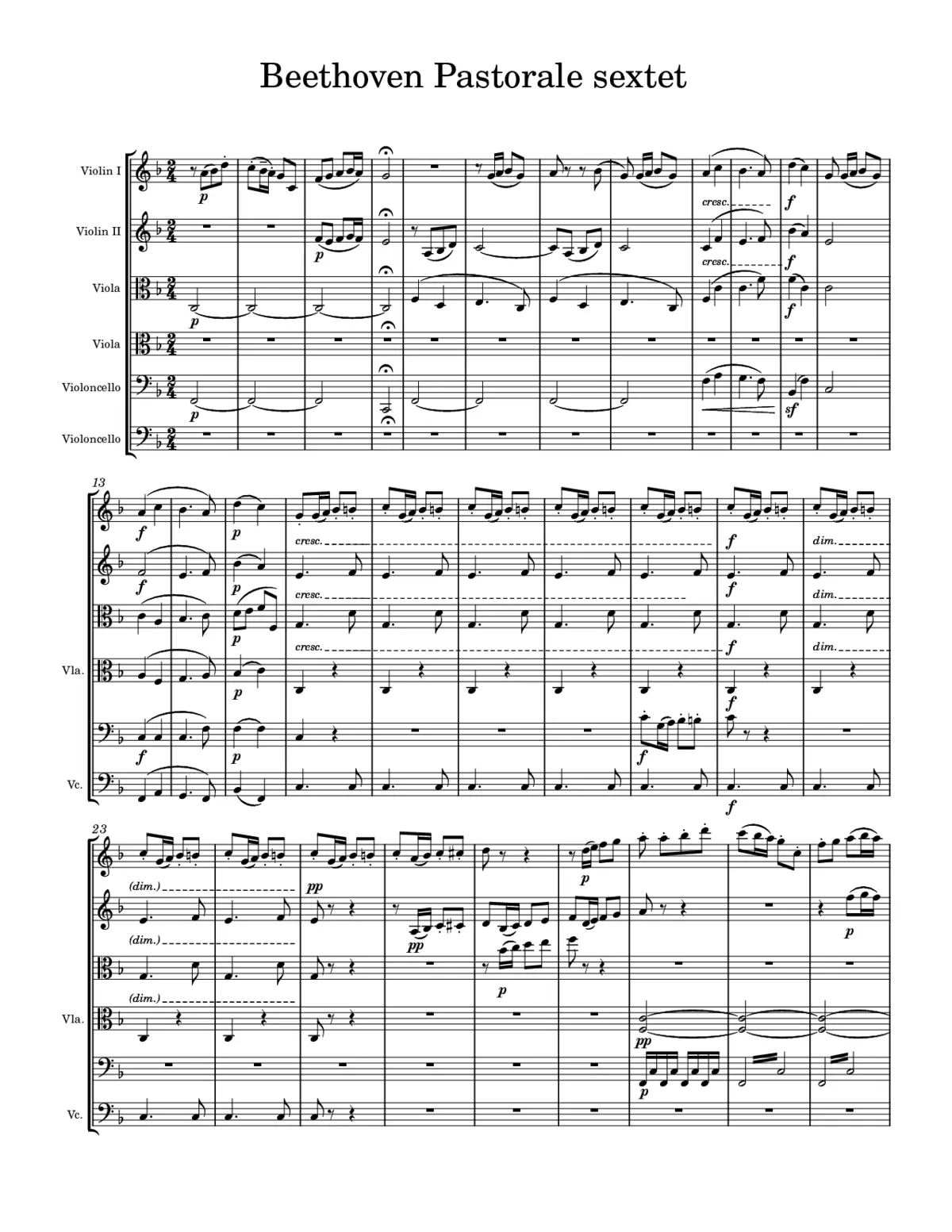 Symphony No.6 - Page 1