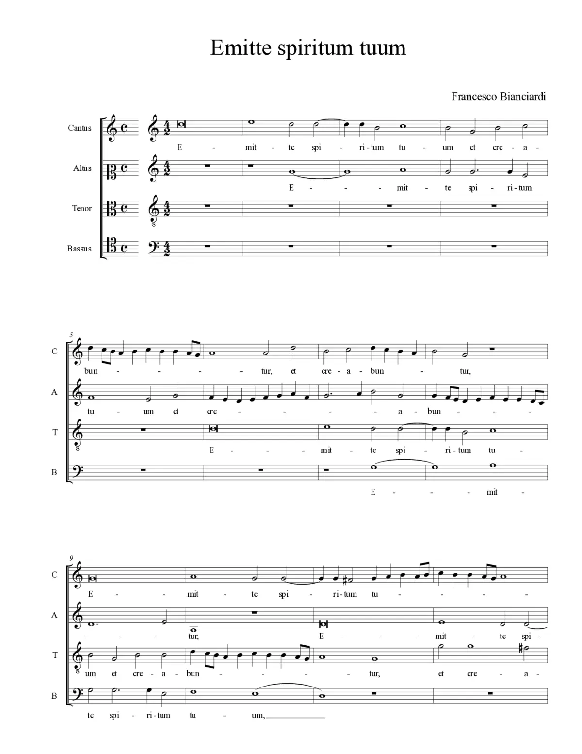 Emitte spiritum tuum - Page 1