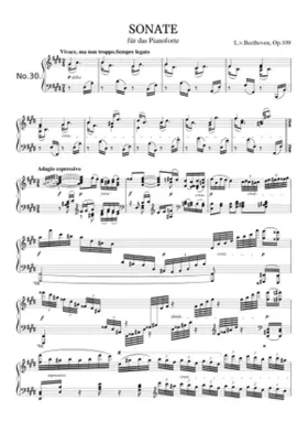 Piano Sonata No.30 Op.109