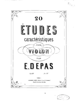 20 études caractéristiques pour violon