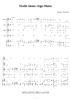 Hodie beata virgo Maria