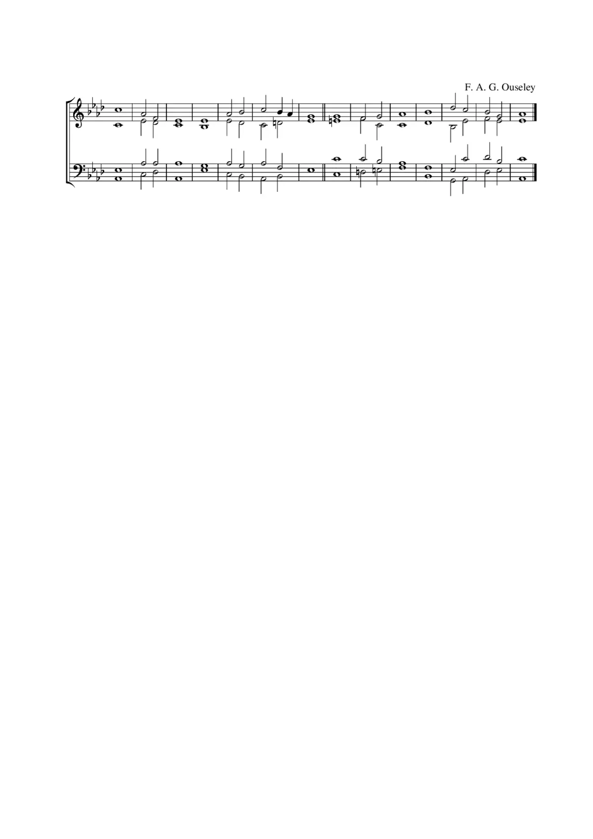 Double chant in A-flat major - Page 1