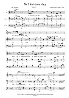 Zuleimas sång, Op 31 3
