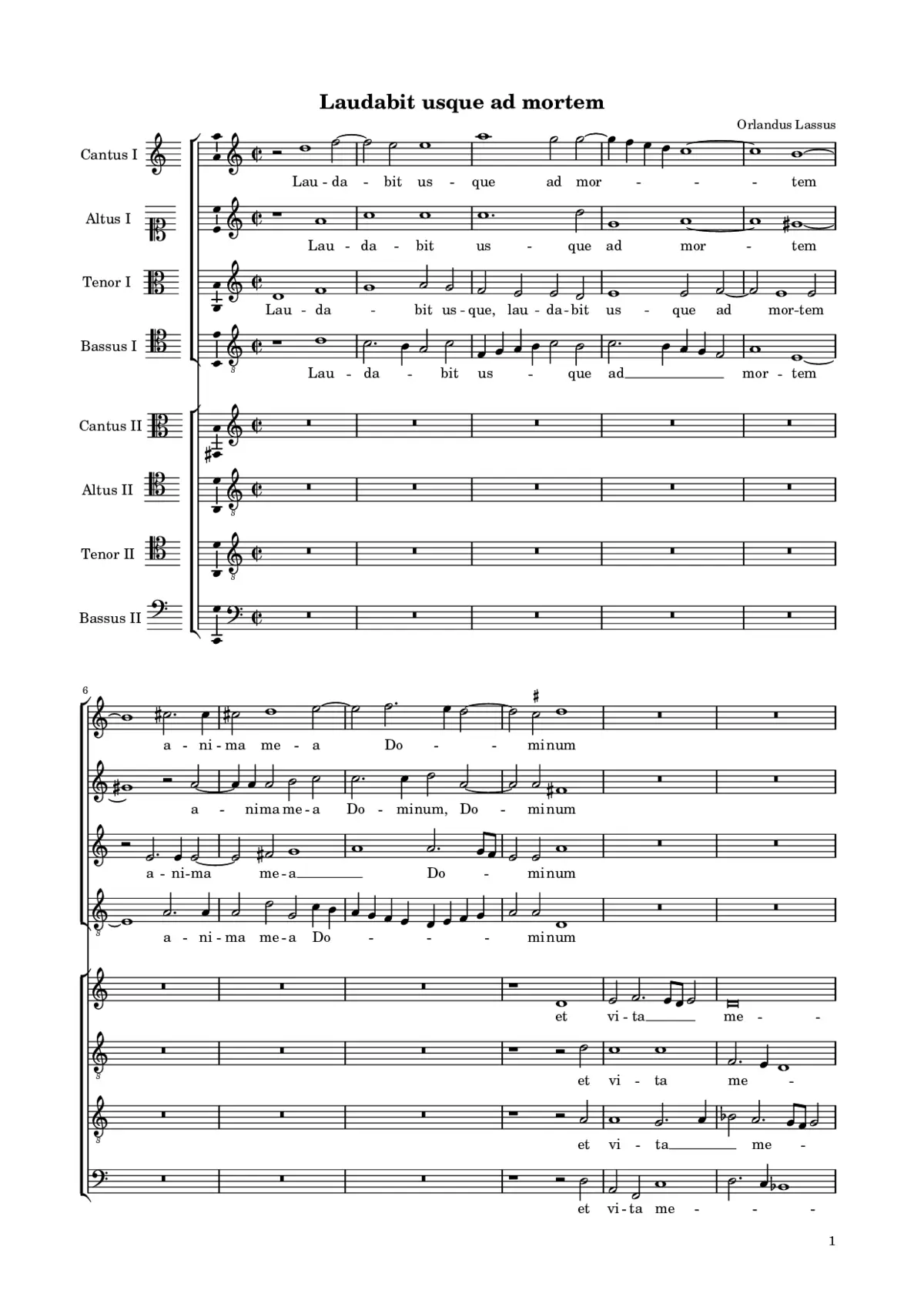 Laudabit usque ad mortem - Page 1