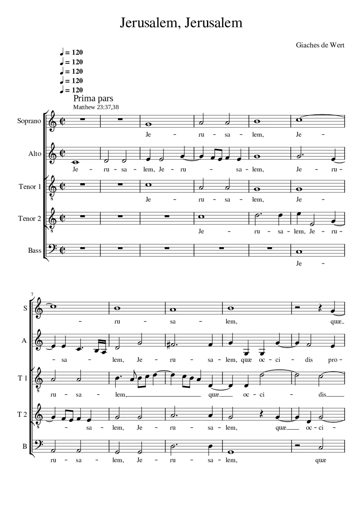 Jerusalem Jerusalem - Page 1