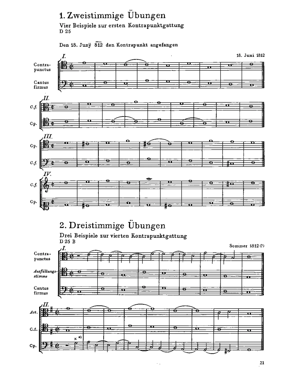 Counterpoint Exercises - Page 1