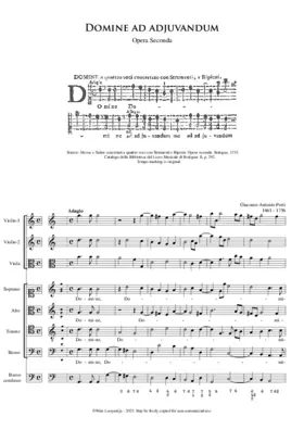 Domine ad adjuvandum in G