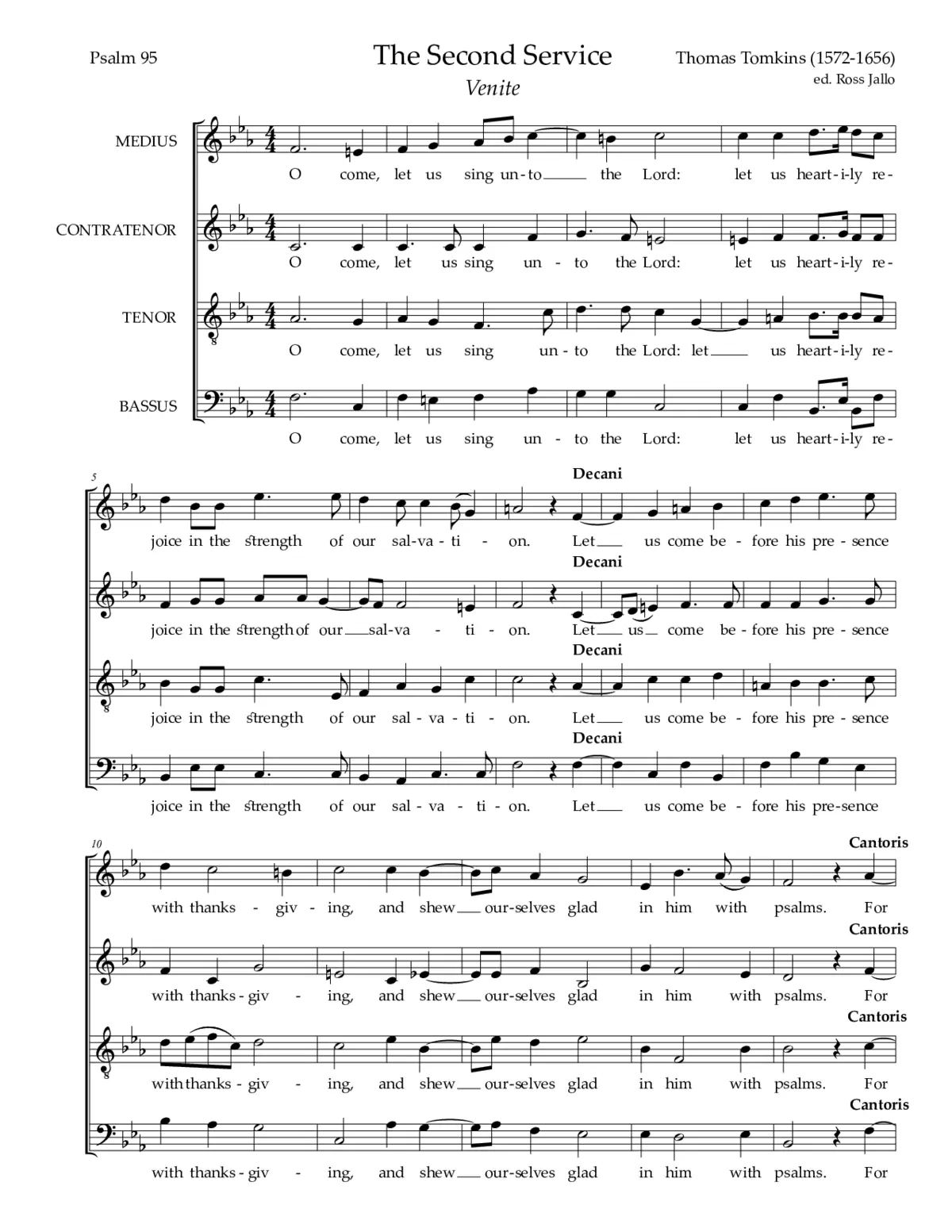 Morning canticles from The Second Service - Page 1