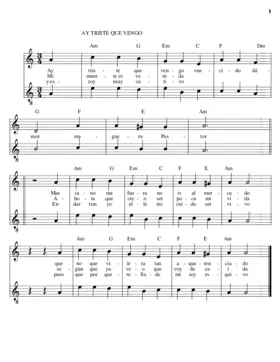 Ay, triste que vengo