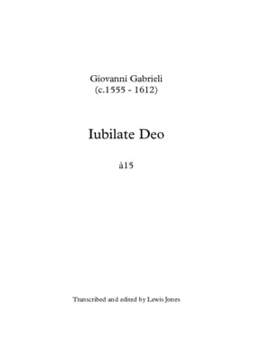 Iubilate Deo a 15