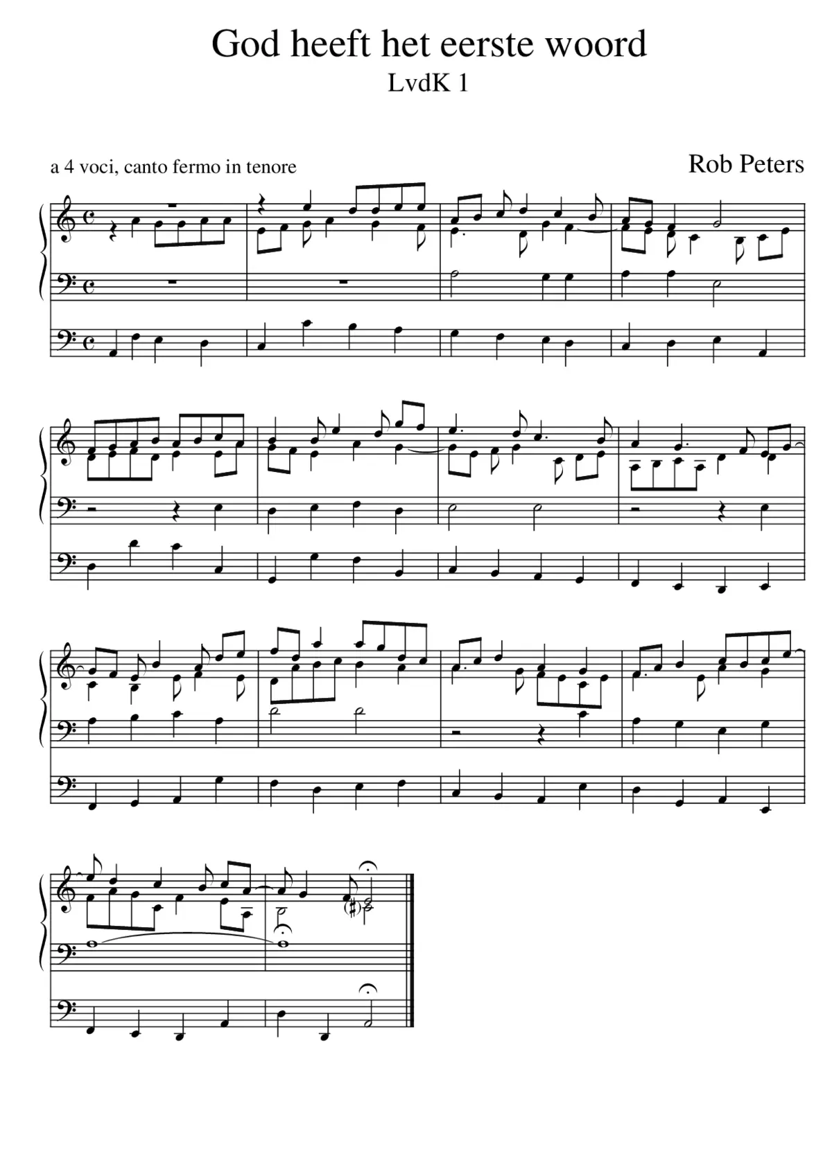 3 Organ Pieces, Op.123 - Page 1