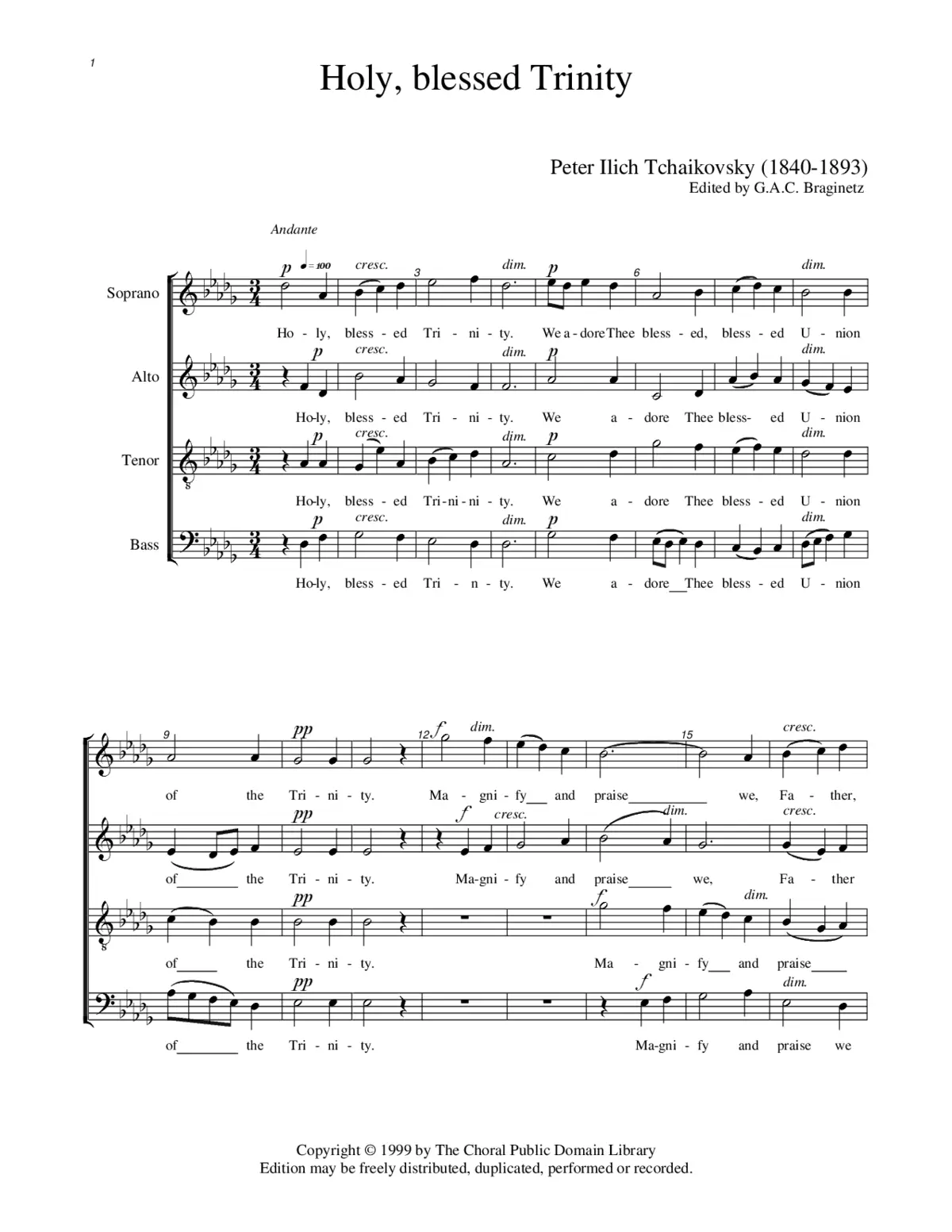 Cherubic Hymn No. 2 - Page 1