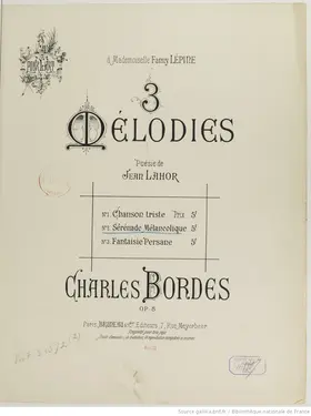 Trois mélodies