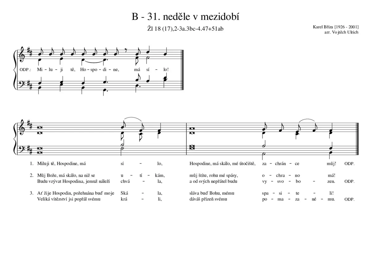 B - 31. neděle v mezidobí - Page 1