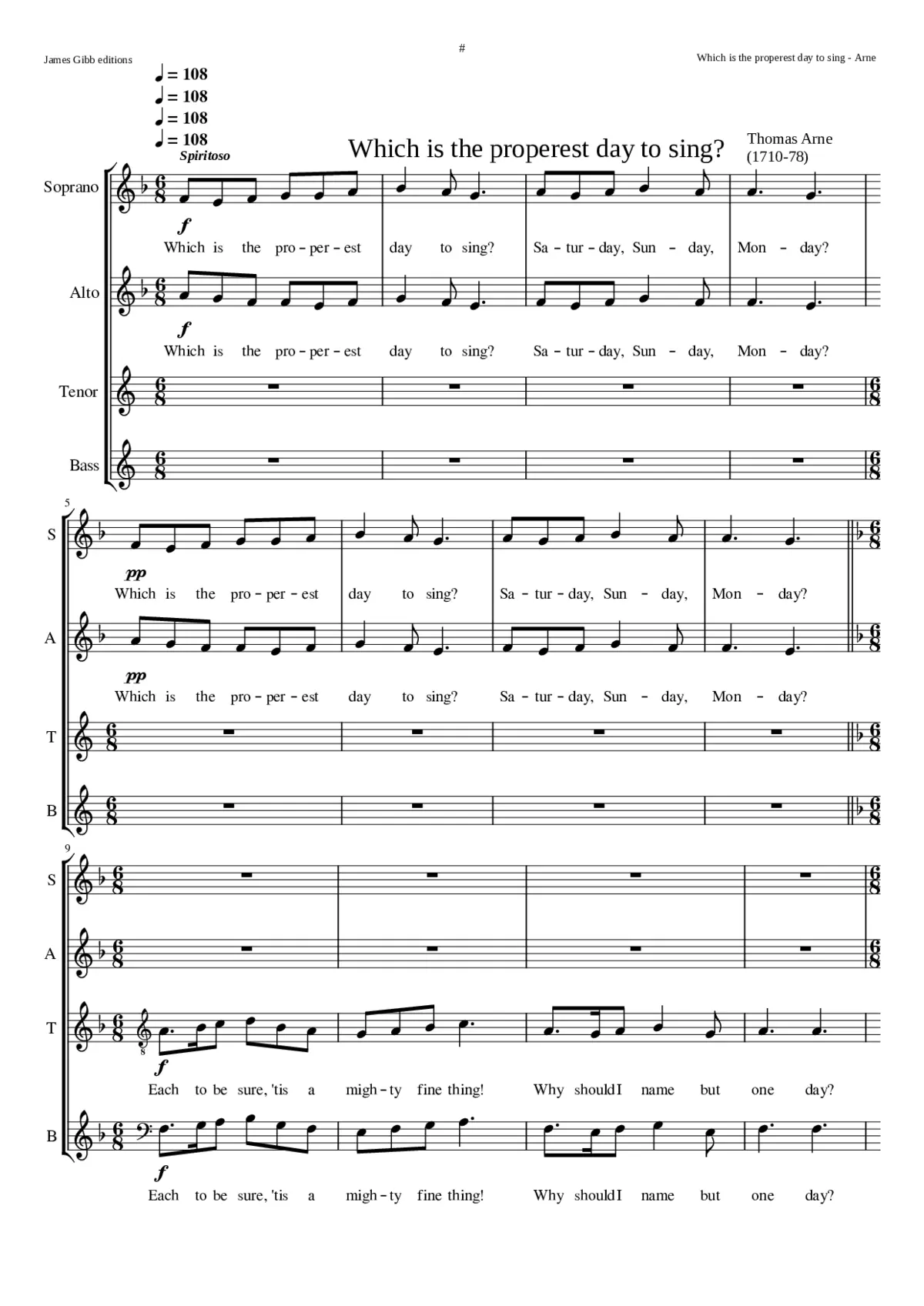 Which is the properest day to sing? - Page 1