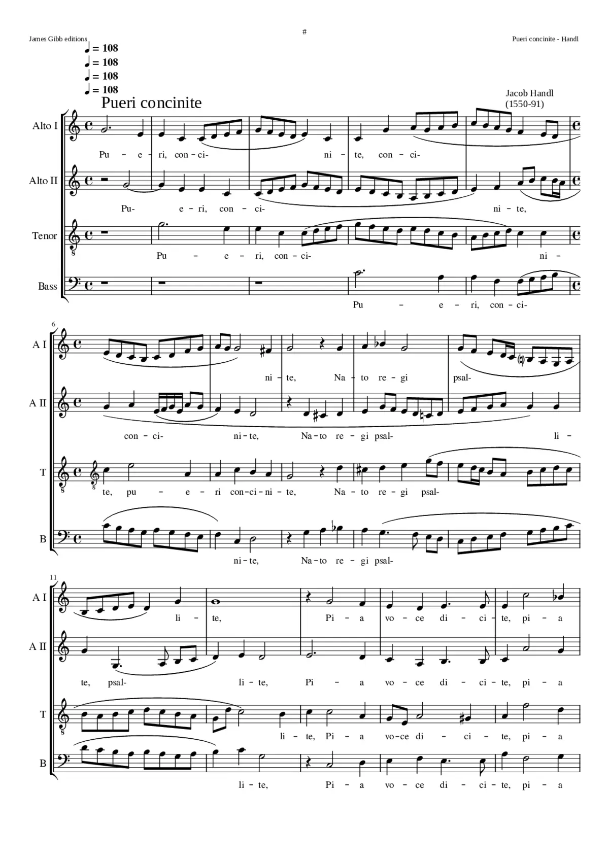 Pueri concinite - Page 1