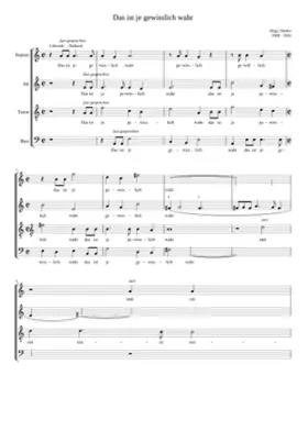 Das ist je gewißlich wahr