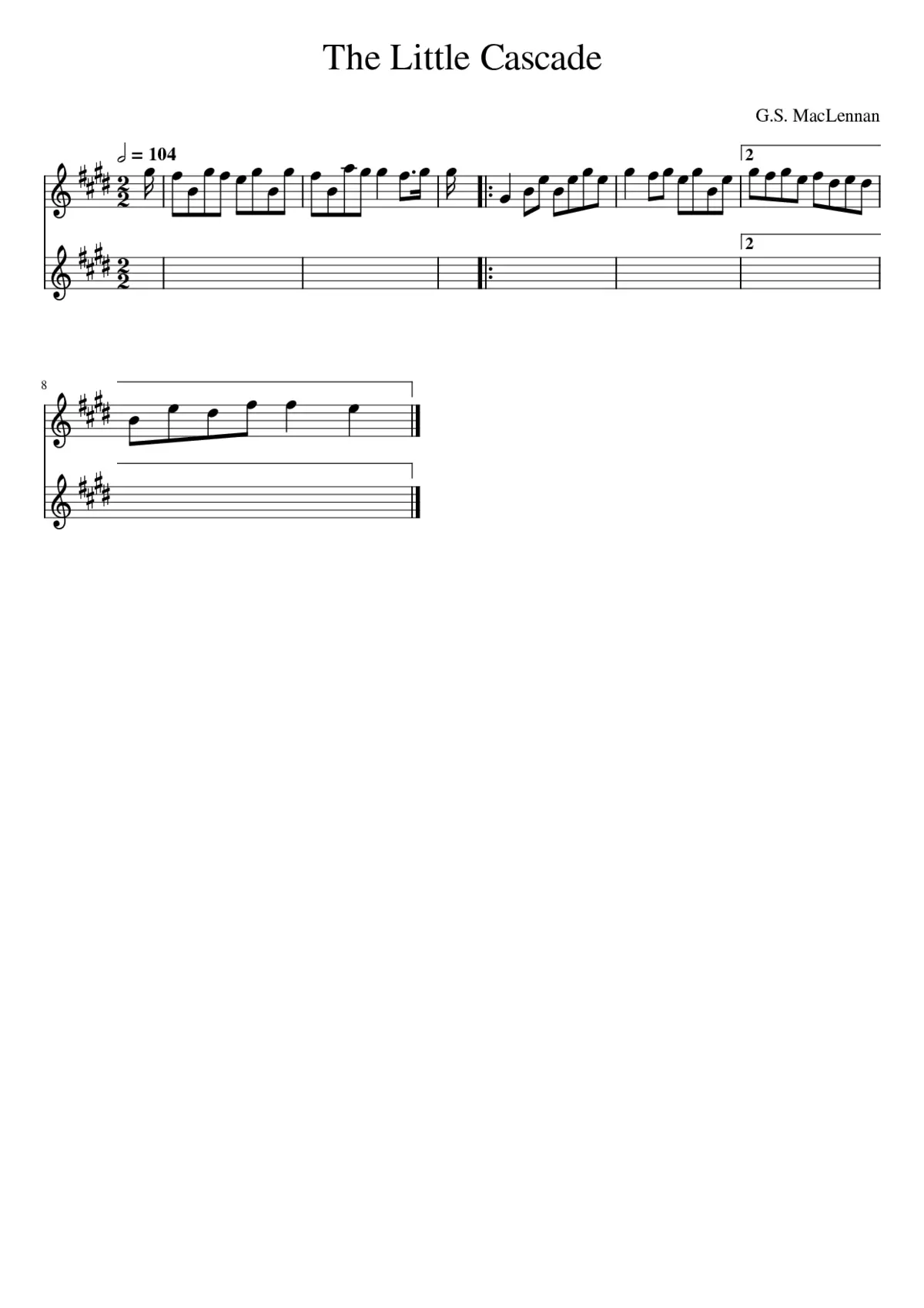 The Little Cascade - Page 1