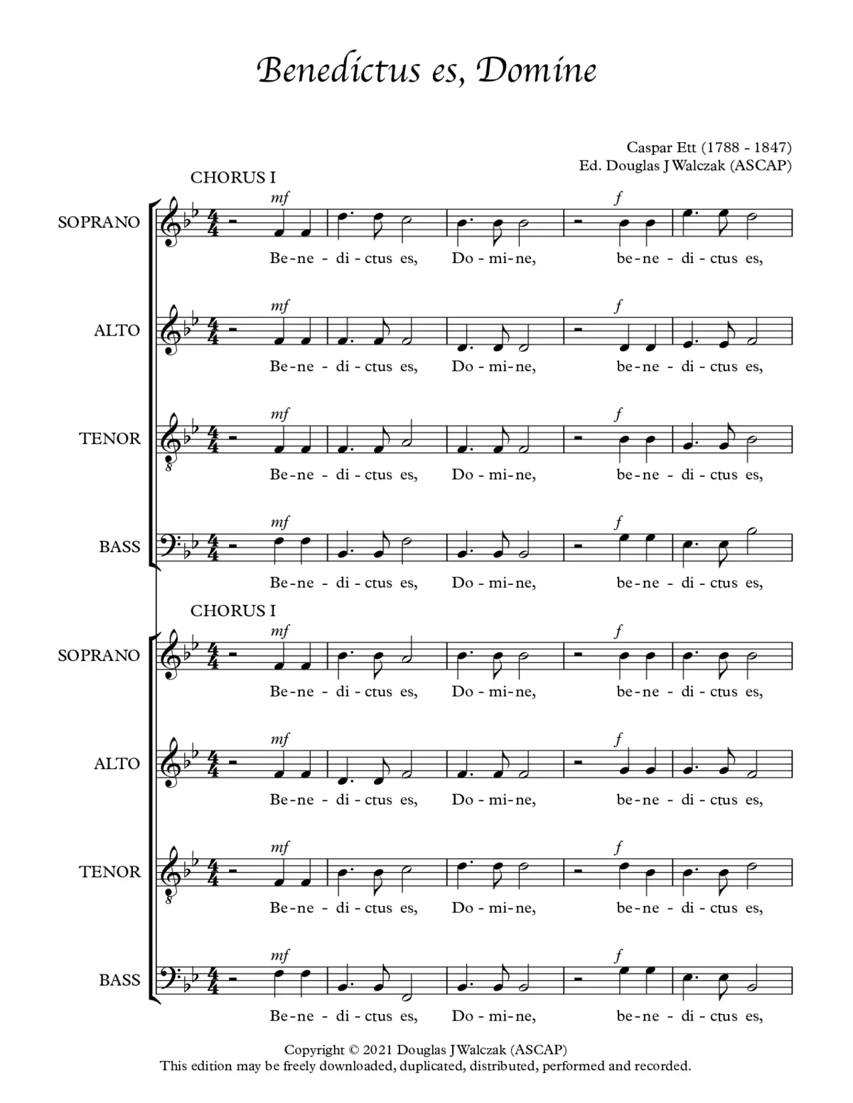 Benedictus es, Domine - Page 1