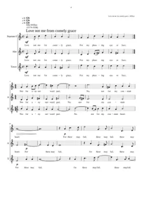 Love not me for comely grace