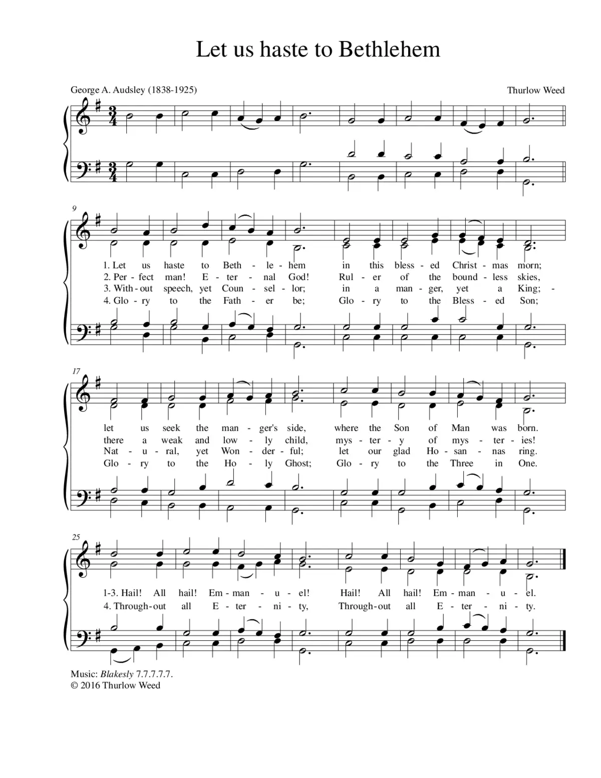 Let us haste to Bethlehem - Page 1