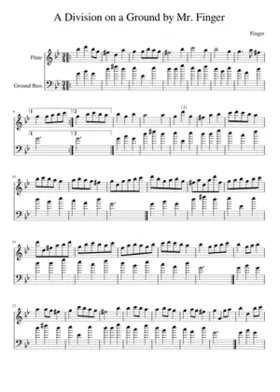 A Division on a Ground by Mr. Finger