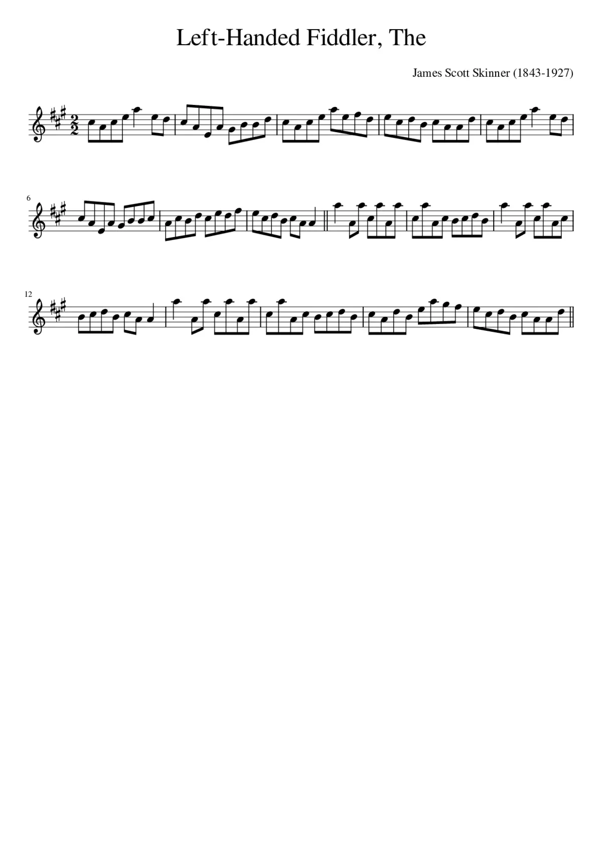 The Left-Handed Fiddler - Page 1