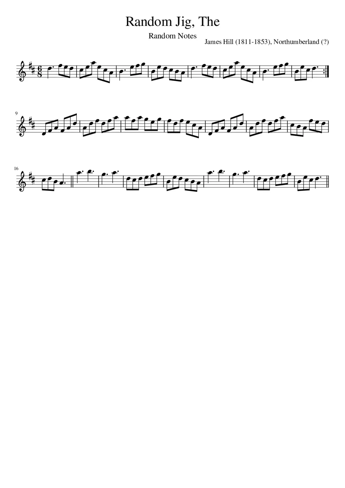 The Random Jig - Page 1