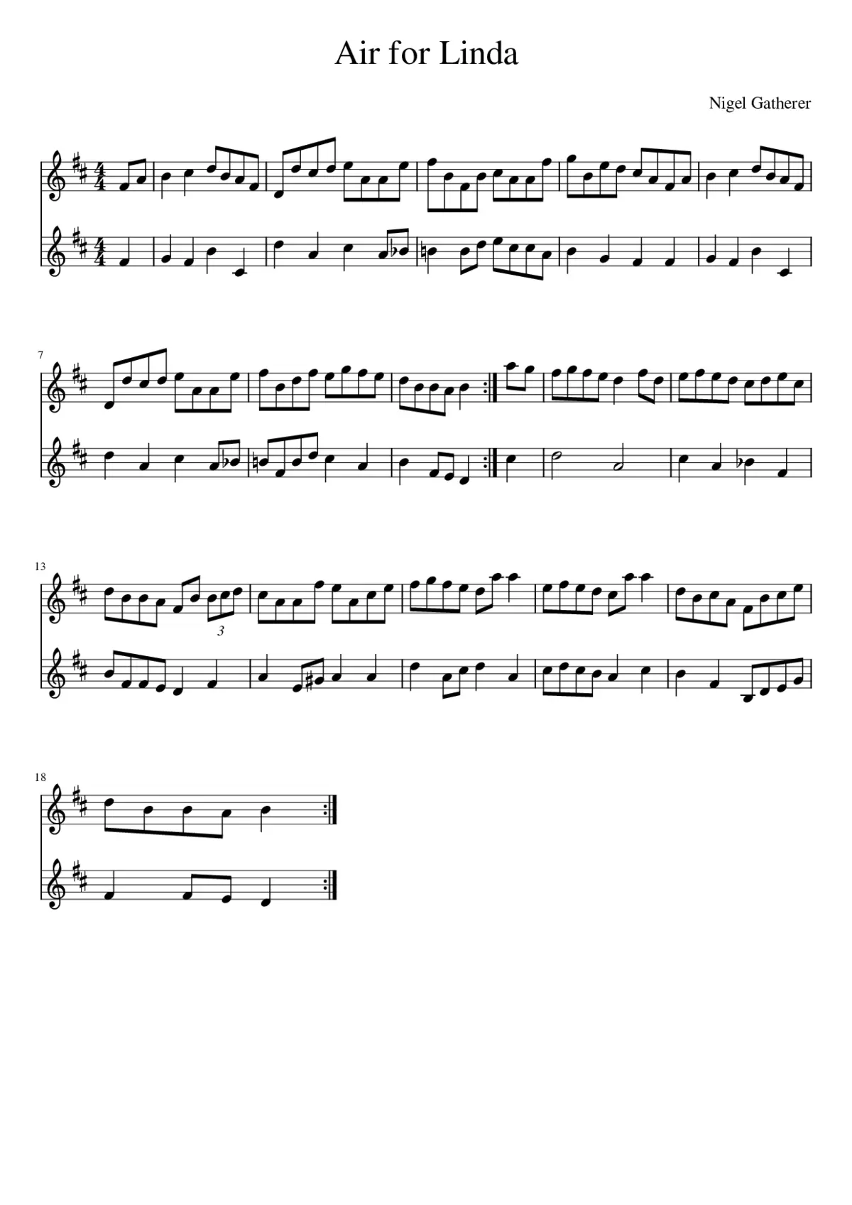 Air for Linda - Page 1