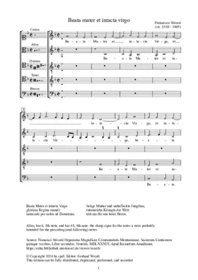 Beata Mater et intacta Virgo