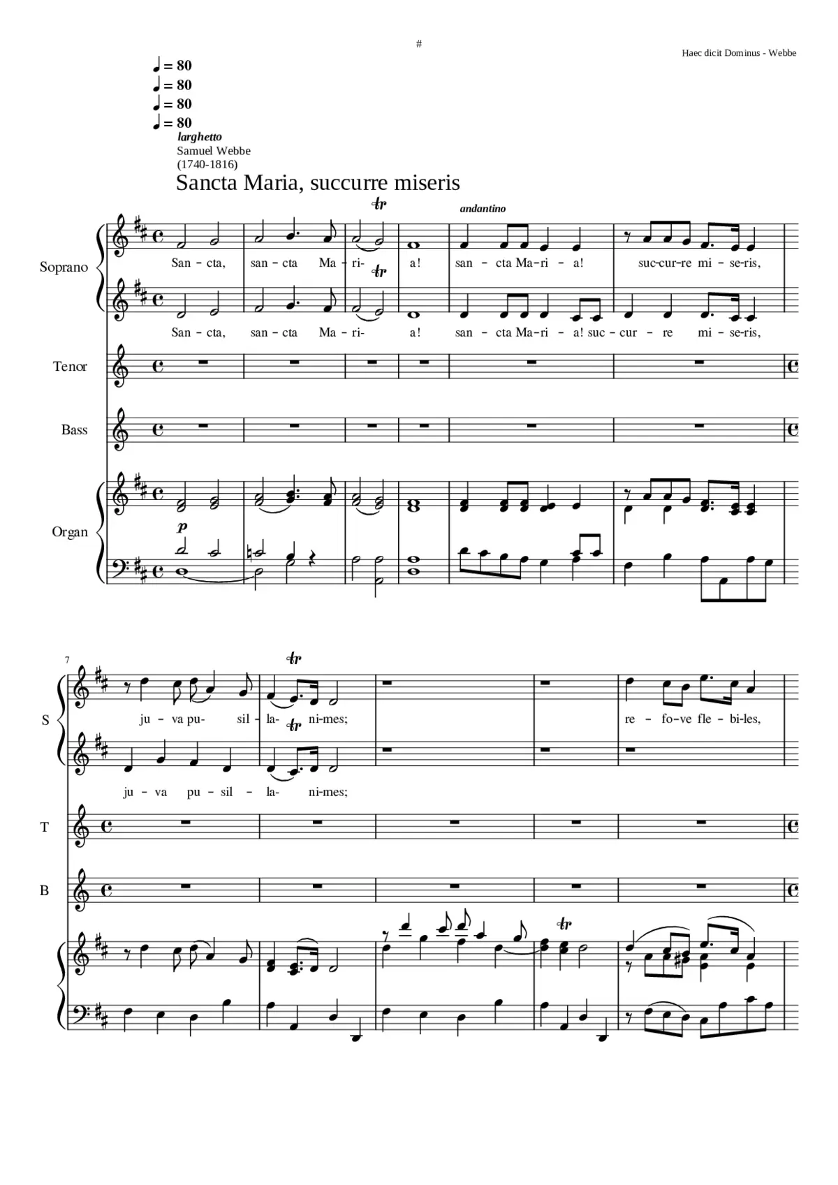 Sancta Maria succurre miseris - Page 1