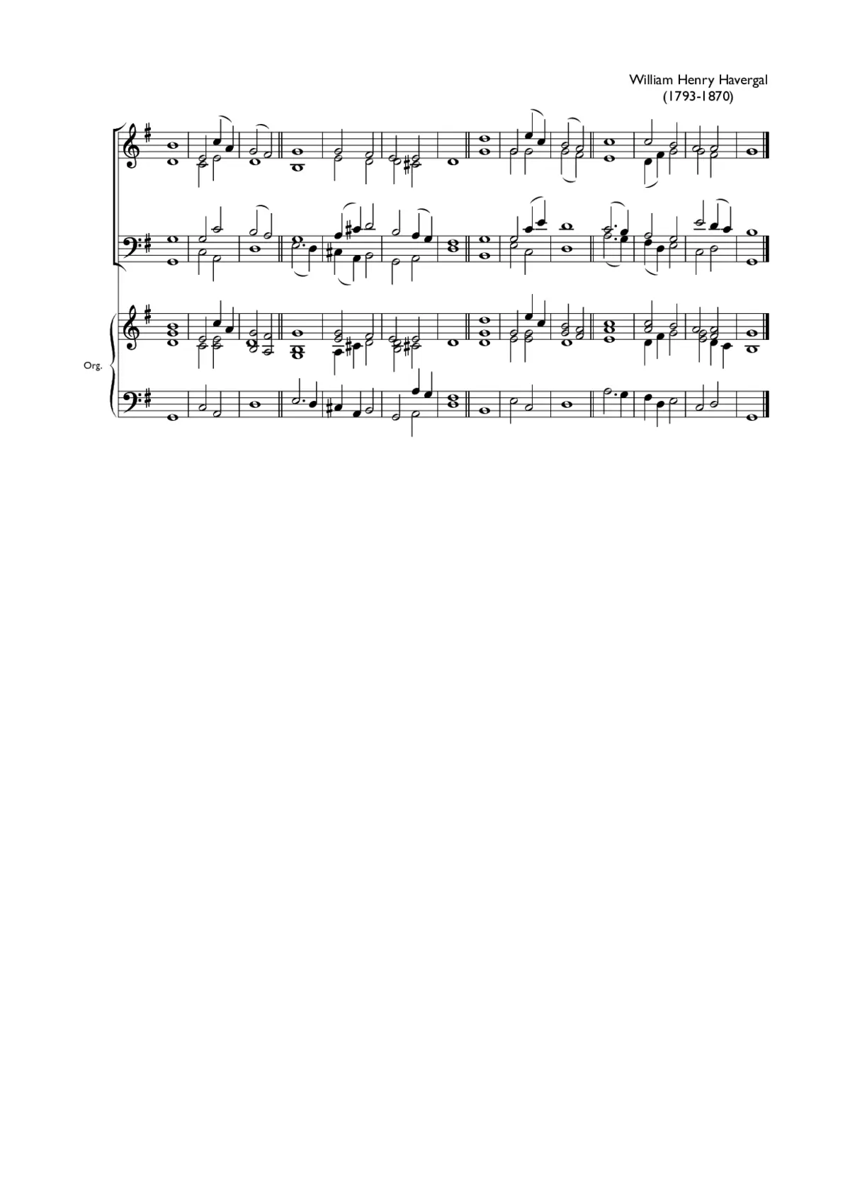 Double chant in G major VIII - Page 1