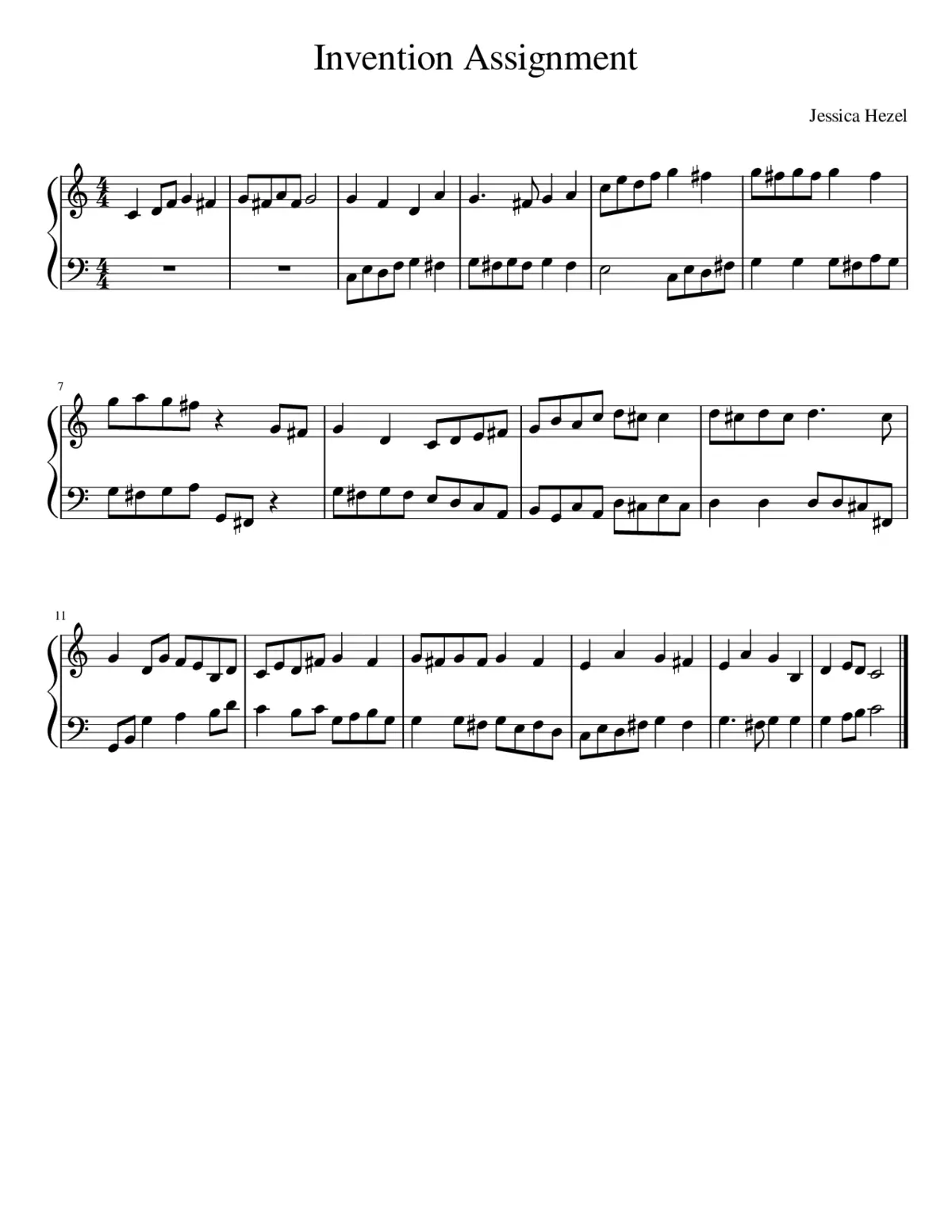 Invention Assignment - Music Theory 3 - Page 1