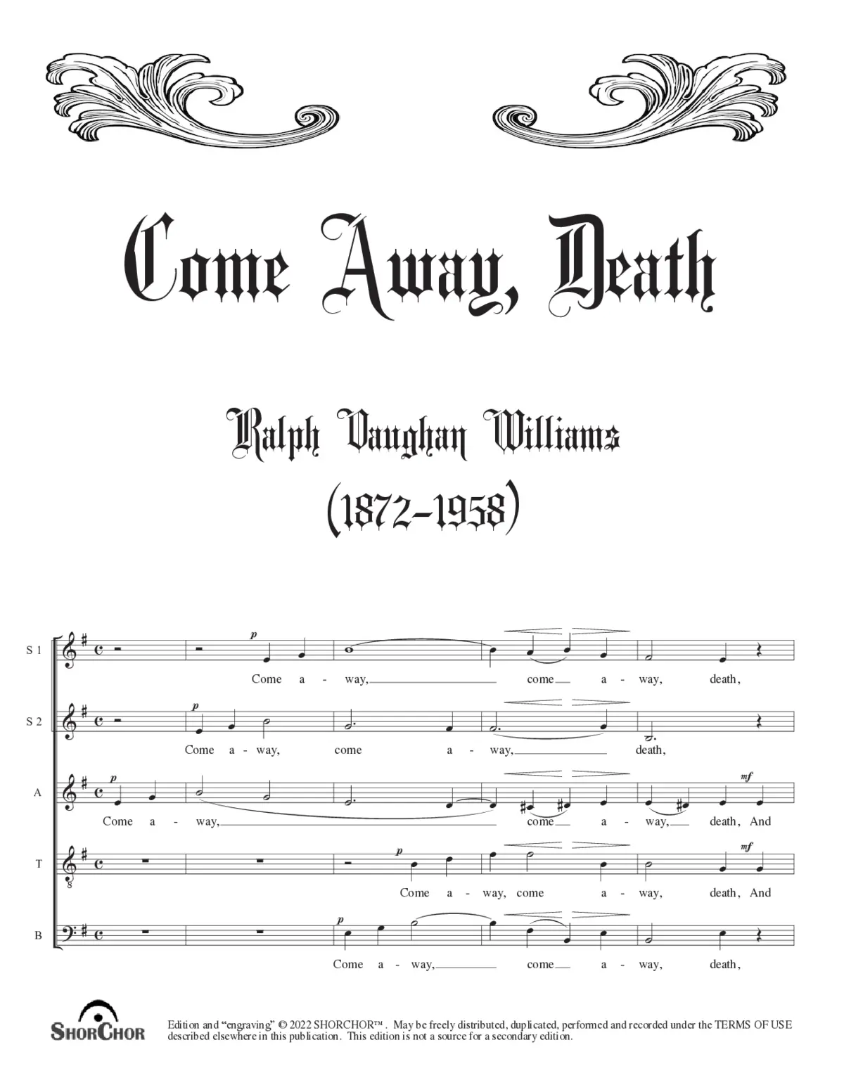 Come away, death - Page 1