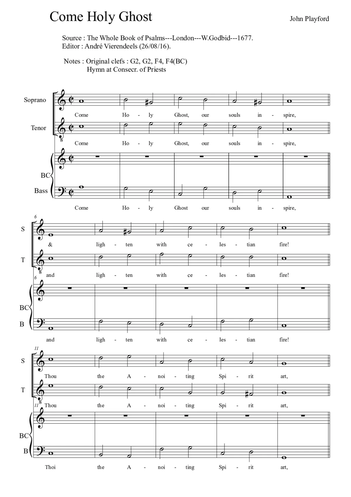 Come Holy Ghost - Page 1