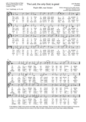 The Lord, the only God, is great