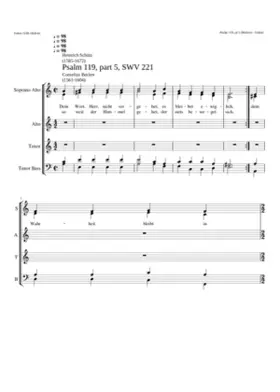 Dein Wort Herr nicht vergehet SWV 221