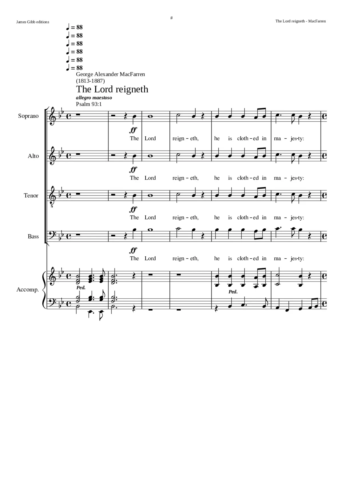 The Lord reigneth - Page 1