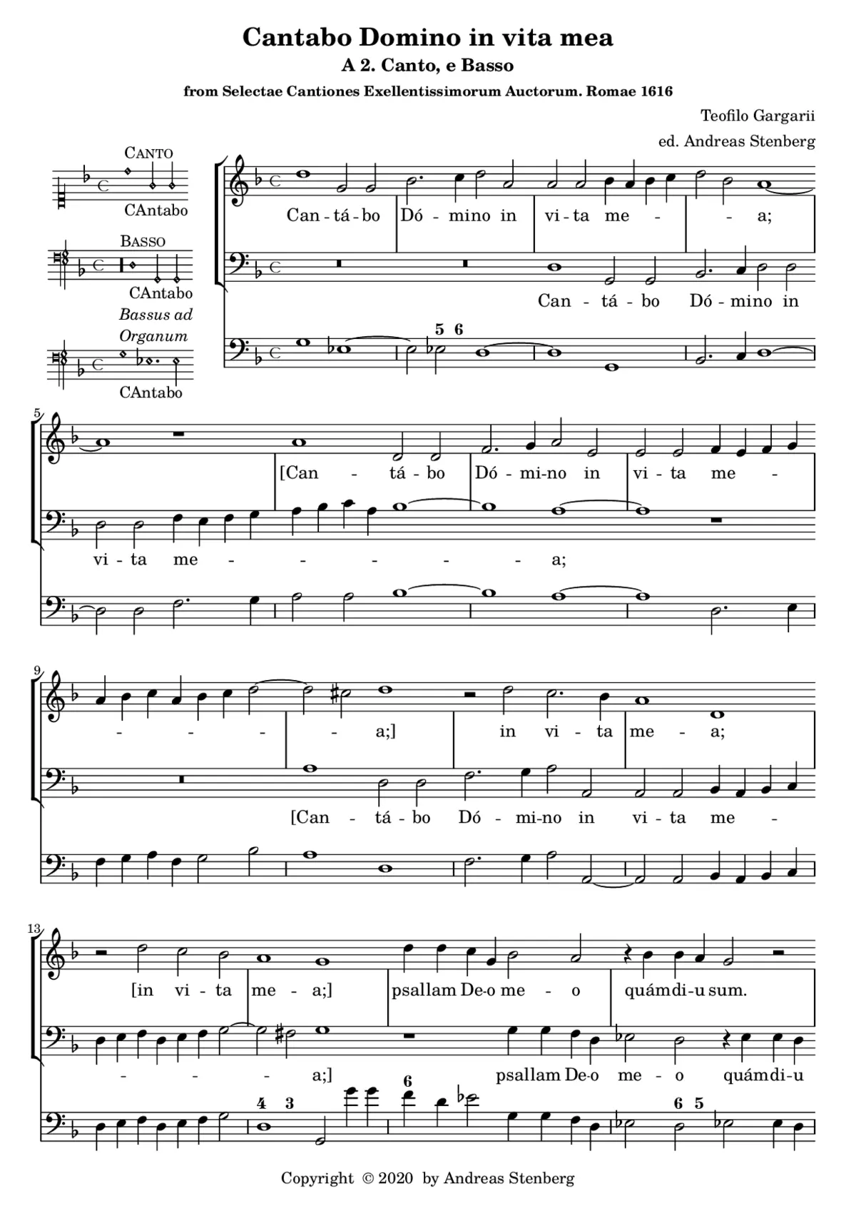 Cantabo Domino - Page 1