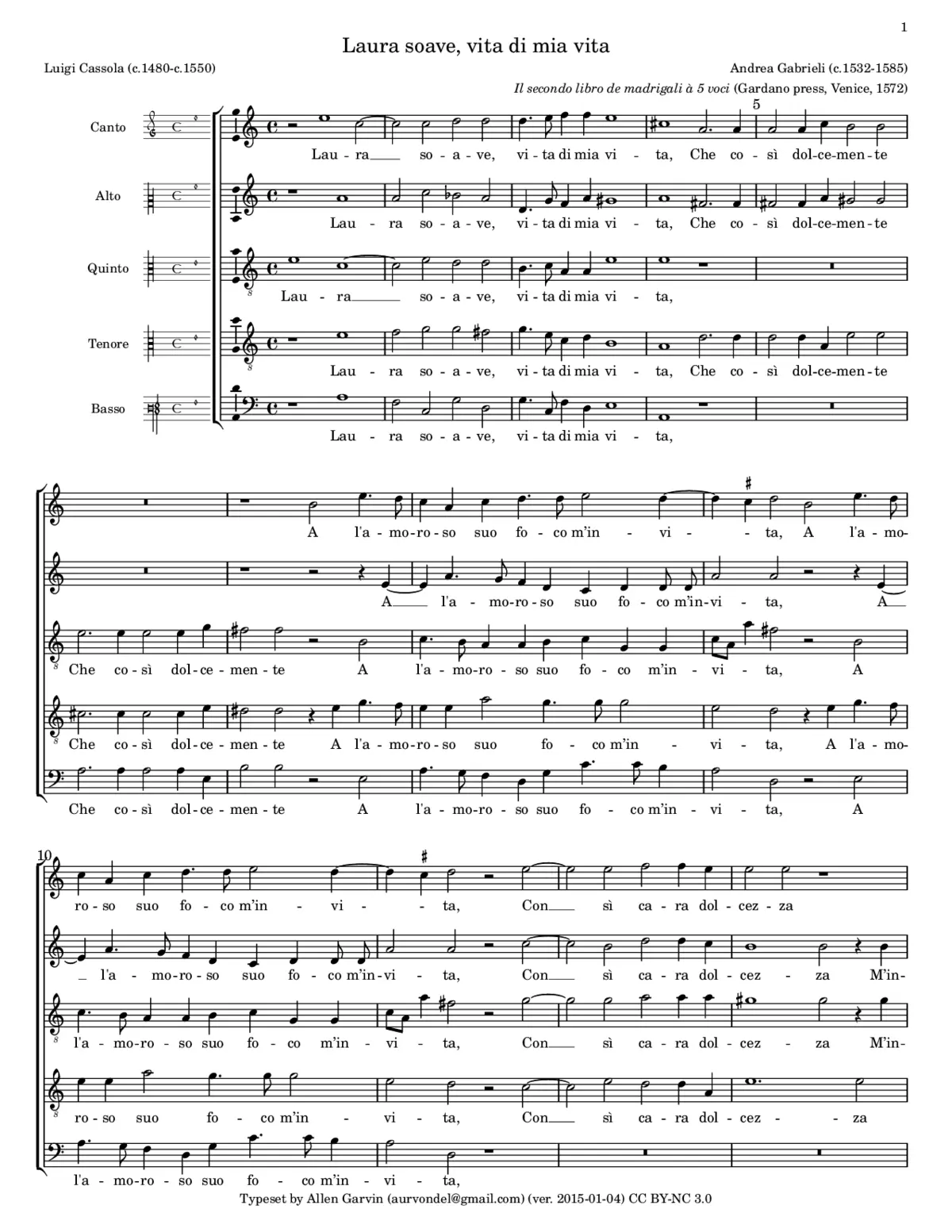 Laura soave, vita di mia vita - Page 1