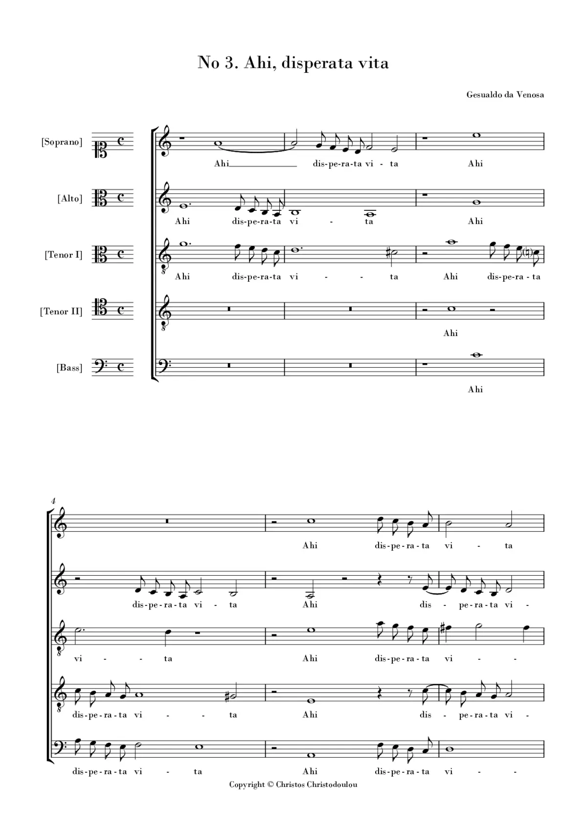 Ahi, disperata vita - Page 1
