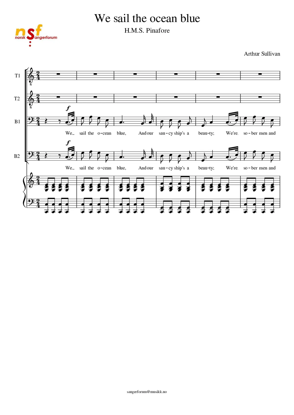 H.M.S. Pinafore - Page 1